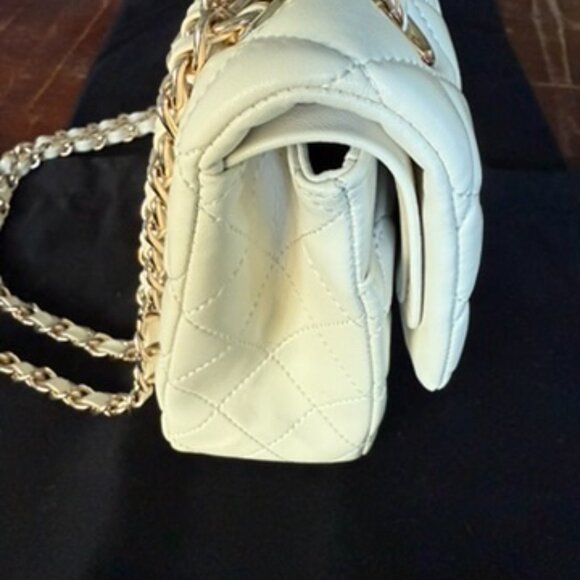 Chanel Cream Caviar Leather Classic Jumbo Double Flap Bag - Picture 5 of 13